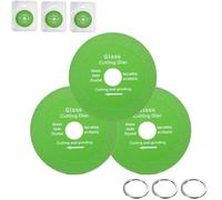 Diamond Chamfered Saw Blade,Glass Cutting Plate Flat Blade,Sanding Blade Tile,Ndestructible Disc Angle Grinder (3Pcs)