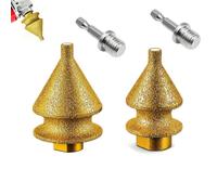 Diamond Chamfering Bit for Grinder, 4 in 1 Brazed Diamond Bevel Tool, M10 Countersink Attachment for Tile Stone Marble Porcelain Hole Enlarging Edge Finishing