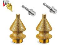 Diamond Chamfering Bit for Grinder, 4 in 1 Brazed Diamond Bevel Tool, M10 Countersink Attachment for Tile Stone Marble Porcelain Hole Enlarging Edge Finishing