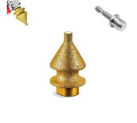 Diamond Chamfering Bit for Grinder, 4 in 1 Brazed Diamond Bevel Tool, M10 Countersink Attachment for Tile Stone Marble Porcelain Hole Enlarging Edge Finishing