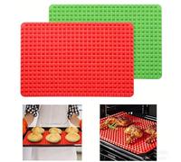 Diamond Chef - 2 moldes de silicona para hornear, 15.3 x 10.6 pulgadas, multifuncionales, para barbacoa, al aire libre, bandeja para molde, reducción de grasa, resistente al calor, antideslizante