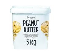 DIAMOND Crema de cacahuete, crema de cacahuete de 90% de cacahuetes tostados, cremosa, en tarro, vegana y sin gluten - 1 x 5 kg