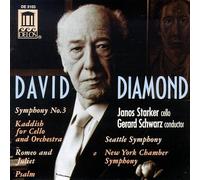 Diamond, D. - Symphony 3/Kaddish for Cello & Orchestra/&