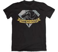 Diamond Dogs Distressed Solid Gamer Gear T Shirt Black XL