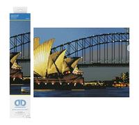 DIAMOND DOTZ 2592690 Kit de pintura de diamante 5D original de Sydney por la noche, kit de pintura de diamantes con brillantes redondos, a partir de 12 años, intermedio