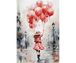 DIAMOND DOTZ 2593780 Original 5D Diamond Painting Set Globos, Kit de pintura de diamante DIY con brillantes redondos, a partir de 12 años, Intermedio