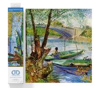 Diamond DOTZ DD9.036 - Kit de Pintura intermedio, DD9, Pesca en Primavera (Van Gogh), 50 x 40 cm