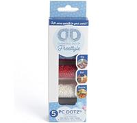 DIAMOND DOTZ DDA-010 Freestyle Piedras redondas en colores básicos, juego de 5, diamantes brillantes para pintura de diamantes, para personalizar y decorar accesorios