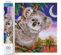 DIAMOND DOTZ Diamond Painting de Animales. Cuadro de Diamantes 5D de Baby Koala. Kit Completo de Pintura con Diamantes de 37.00 x 48.00 cm