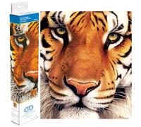 DIAMOND DOTZ Diamond Painting de Animales. Cuadro de Diamantes 5D de Retrato Tigre. Kit Completo de Pintura con Diamantes de 42.00 x 36.00 cm