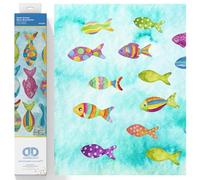 DIAMOND DOTZ Diamond Painting de Escuela de Natación. Cuadro de Diamantes 5D de Animales. Kit Completo de Pintura con Diamantes Nivel Intermedio de 31 x 41 Cms