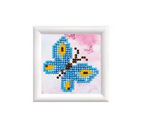 DIAMOND DOTZ Diamond Painting de Insecto. Cuadro de Diamantes 5D de Mariposa. Kit Completo de Pintura con Diamantes de 7.00 x 7.00 cm