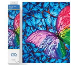 DIAMOND DOTZ Diamond Painting de Insectos. Cuadro de Diamantes 5D de Mariposas. Kit Completo de Pintura con Diamantes de 30.50 x 30.50 cm