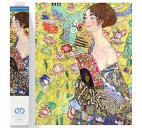 DIAMOND DOTZ Diamond Painting de Klimt. Cuadro de Diamantes 5D de Señora con Abanico. Kit Completo de Pintura con Diamantes de 67 x 67 Cm