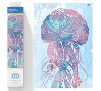 DIAMOND DOTZ Diamond Painting de Medusa Swish. Cuadro de Diamantes 5D de Animales. Kit Completo de Pintura con Diamantes Nivel Intermedio de 75 x 27 Cms