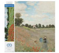 DIAMOND DOTZ Diamond Painting de Paisaje. Cuadro de Diamantes 5D de Campo de Amapolas Kit Completo de Pintura con Diamantes de 57.00 x 41.00 cm