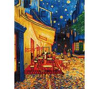 DIAMOND DOTZ Diamond Painting de Van Gogh. Cuadro de Diamantes 5D de Café de Noche. Kit Completo de Pintura con Diamantes de 52.00 x 42.00 cm