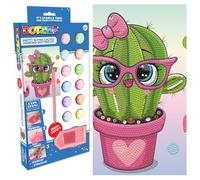 Diamond Dotz: Dotzies - Kit de mosaico de diamantes Cactus lindo, 23x23 cm