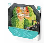 DIAMOND DOTZ DQK10-014 Nick and Lucy - Cuadros con Marco Negro (40,6 x 40,6 cm), diseño de Diamantes