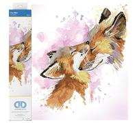 DIAMOND DOTZ ® - Fox Bliss, taladro parcial, puntos redondos, kits de pintura de diamantes, kits de arte de diamantes para adultos, arte de diamantes de zorro, kits de arte de diamantes, 16 x 20