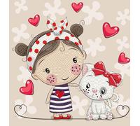 DIAMOND DOTZ Good Friends Dotz Box - Kits de pintura de diamantes para adultos, kit de arte de diamantes, un kit de manualidades creativo relajante con gemas Dotz de 11 x 11 pulgadas