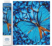 DIAMOND DOTZ intermedio, DD5, Flutter by Kit de Pintura para Principiantes, Plástico Cera Lona Resina, Azul, 30.5 x 30.5cm