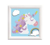Diamond Dotz: Kit de arte de unicornio arcoiris con diamantes, 10x10 cm
