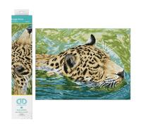 DIAMOND DOTZ Kits de Pintura de Diamantes de Animales de príncipe de la Selva para Adultos, Kits de Arte de Diamantes, un Kit de Manualidades Creativo Relajante con Gemas de Puntos de 12.2 x 16.1