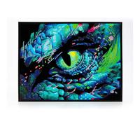 DIAMOND DOTZ Kits de pintura de diamantes de ojo de dragón para adultos, kits de arte de diamantes coloridos, kit de manualidades creativas relajantes con gemas de puntos, 14 x 18 pulgadas