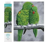 DIAMOND DOTZ Kits de Pintura de Diamantes para Adultos, diseño de pájaros de Perca Dulce, Kit de Arte de Diamantes, un Kit de Manualidades Creativo Relajante con Gemas de Puntos, 16.1 x 12.2 Pulgadas