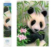 DIAMOND DOTZ Pracht Creatives Hobby DD7-040 - Panda, brillante imagen de diamante para personalizar, aprox. 30 x 40 cm, pintar con diamantes, nueva y creativa tendencia bricolaje.