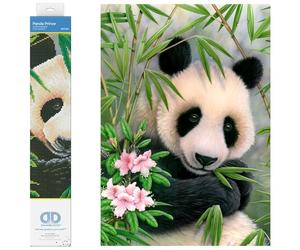 DIAMOND DOTZ Pracht Creatives Hobby DD7-040 - Panda, brillante imagen de diamante para personalizar, aprox. 30 x 40 cm, pintar con diamantes, nueva y creativa tendencia bricolaje.