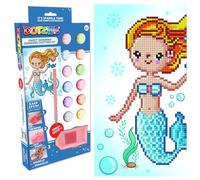 Diamond Dotz Sweet Swimmer - Kits de pintura de diamantes para adultos, kit de arte de diamantes, un kit de manualidades creativo relajante con gemas Dotz 9.8 x 9.1 pulgadas