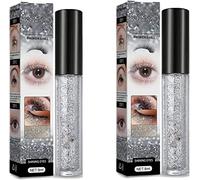 Diamond Glitter Mascara Topper,Waterproof Long Lasting Curling Shiny,Diamond Eyelash for Women Concert Makeup,Thickening,Lengthening (2pcs)
