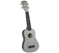 Diamond Head 4-String Soprano Hot Rod Uke Silver Sparkle, Cadillac Chrome, (DU-149)