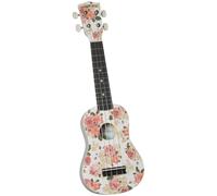 Diamond Head American Flag - Ukelele soprano, acabado satinado, carbón