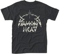 Diamond Head T Shirt Band Logo Official Mens Black(Medium)