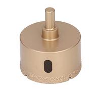 Diamond Hole Saw for Tile and Glass, 35mm Hollow Drill Bit with Triangular Shank, Diamond - Coated Carbon Steel Cutter for Porcelain Ceramic Marble Granite, Includes Storage Box (60mm)