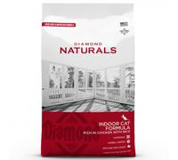 Diamond Naturals Indoor - Pienso para controlar las bolas de pelo en gatos adultos - Pollo y arroz - Cantidad: 3 kg