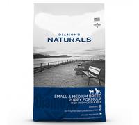 Diamond Naturals Small & Medium Puppy - Pienso para cachorros de tamaño pequeño y mediano - Pollo y arroz - Cantidad: 15 kg