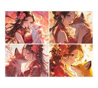 Diamond Painting 4 Piezas Diamond Painting Mujer 50x40cm 2026 Nuevo Pintura Diamante Pintar por Numeros Niños,Manualidades Adultos Decoracion Navidad,Regalos Originales para Mujer(Animal-5-5) K-a311