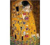 Diamond Painting,5D DIY Pintura Diamante Infantil,Gustav Klimt The Kiss Round Diamond Painting Kit Completo Bordado Pinturas Art Kit De Punto De Cruz Para Decora De La Pared Del Hogar 30x40cm 12x16in