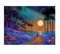 Diamond Painting Abstracto 100x75cm 2026 Nuevo Diamond Painting Adultos,Pintura Diamante Luna Pintura de Diamante Niños,5D DIY Cristal Bordado Punto de Cruz Kit para Decoracion Navidad,Regalo I-K95