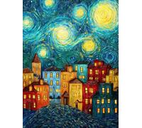 Diamond Painting abstracto arquitectura Diamond Painting Adultos, Manualidades Adultos DIY Cristal Pintura De Diamante,kits Pintura de Diamantes 5D, arte Diamante Completo para Decor 20x30cm s-737