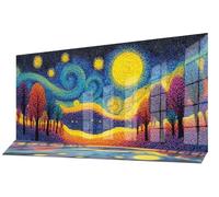 Diamond Painting Abstracto Diamond Art Dibujos con Diamantes 50x110 cm,Cuadro Pintura Diamante Kit Completo Punto de Cruz DIY Pintura por Numeros,Decoracion Pared Mujer Regalos Cielo Estrellado C-618