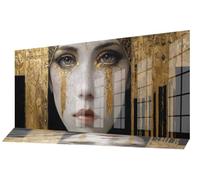 Diamond Painting Abstracto Diamond Art Dibujos con Diamantes 50x110 cm, Cuadro Pintura Diamante Kit Completo Punto de Cruz DIY Cristal Pintura por Numeros, Decoracion Pared Mujer Regalos Belleza C-704
