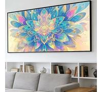 Diamond Painting Abstracto Diamond Painting Adultos Grande Tamaño Kit Completo 100x300cm, DIY Pintura Diamante Mandala 5D Cristal Arte Bordado Punto de Cruz Kit, Mosaico Lienzo Manualidades, O-11Y