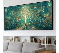 Diamond Painting Abstracto Diamond Painting Adultos Grande Tamaño Kit Completo 50x100cm, DIY Pintura Diamante Mandala 5D Cristal Arte Bordado Punto de Cruz Kit, Mosaico Lienzo Manualidades, O-76Y
