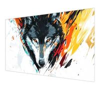 Diamond Painting Abstracto Diamond Painting Adultos Lobo Pintura de Cuadrado Diamantes Completo 5D Bordado Punto de Cruz Kits, Manualidades Regalos para Principiantes, Hogar Decor 100x200cm L#-1024
