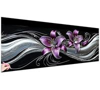 Diamond Painting Abstracto Diamond Painting Grande 120x40cm Punto de Cruz Pintura de Diamante Lirio Manualidades Adultos Dibujos con Diamantes Cuadros Decoracion Salon Modernos Regalos para Mujer T-35